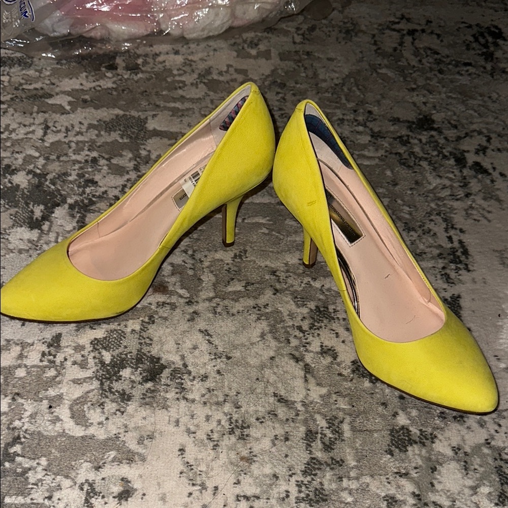 Lime green heels